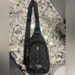Black sling small backpack - Louis Vuitton replica